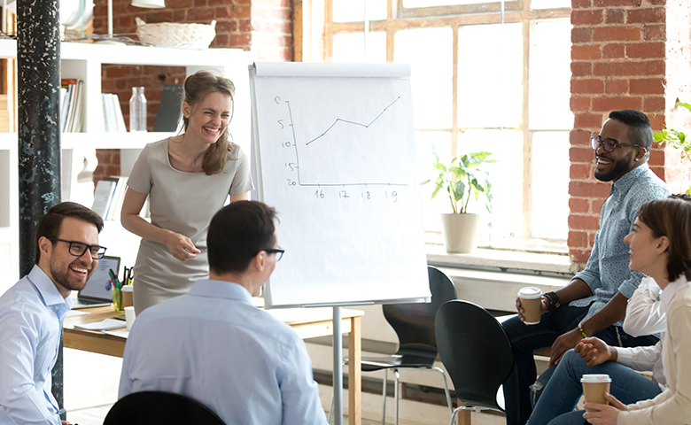 Humorous presentation in the workplace