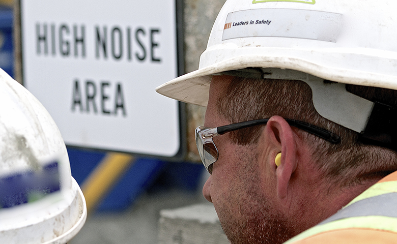 Construction Worker Hearing Protection